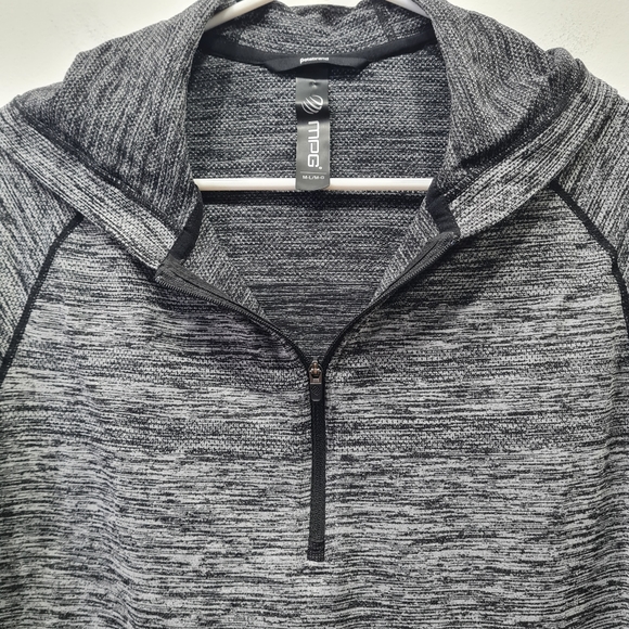 Betabrand x MPG Quarter Zip Hoodie Pullover Dark Grey/ Black Size M/L - Picture 5 of 16
